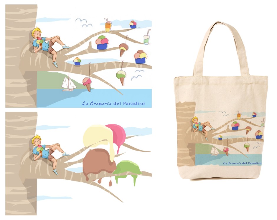 albero gelati rendering