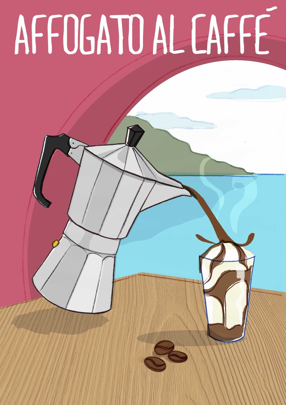 bozzetto affogato al caffè