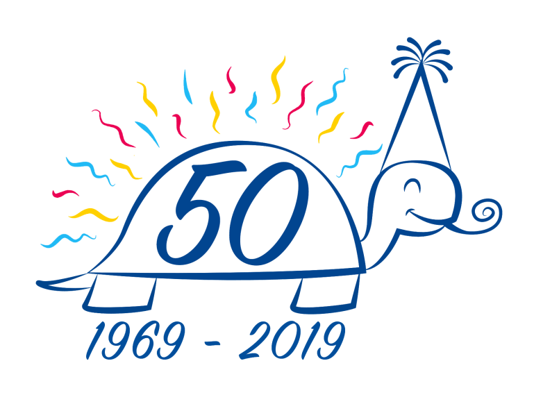 logo cinquantesimo con fondo trasparente